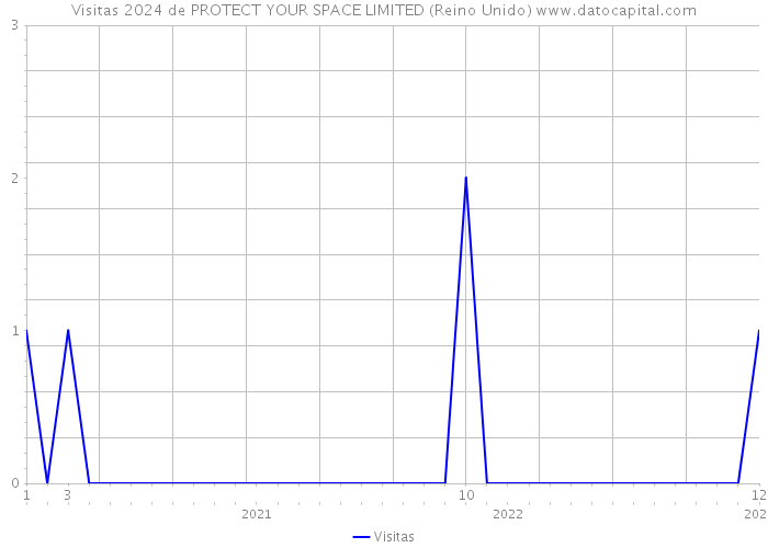 Visitas 2024 de PROTECT YOUR SPACE LIMITED (Reino Unido) 