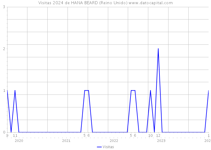 Visitas 2024 de HANA BEARD (Reino Unido) 