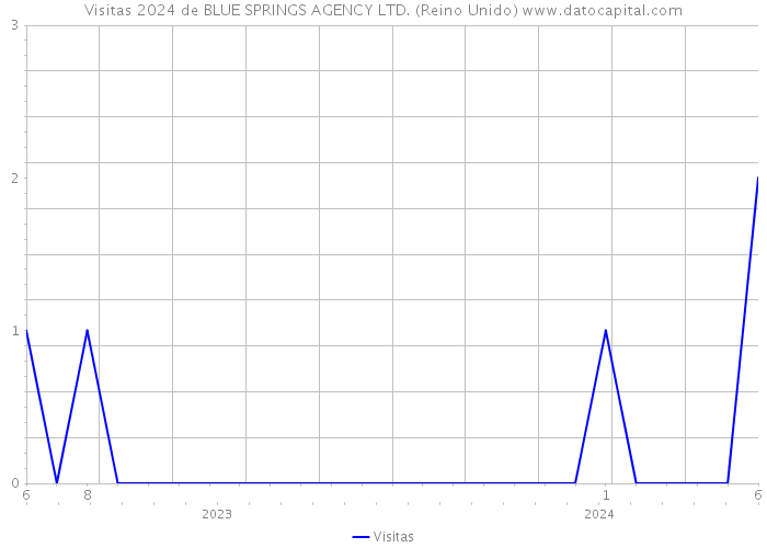 Visitas 2024 de BLUE SPRINGS AGENCY LTD. (Reino Unido) 