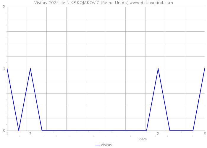 Visitas 2024 de NIKE KOJAKOVIC (Reino Unido) 