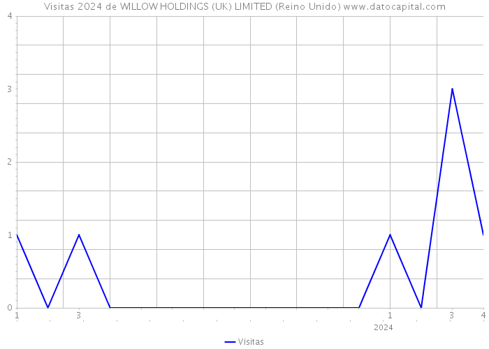 Visitas 2024 de WILLOW HOLDINGS (UK) LIMITED (Reino Unido) 