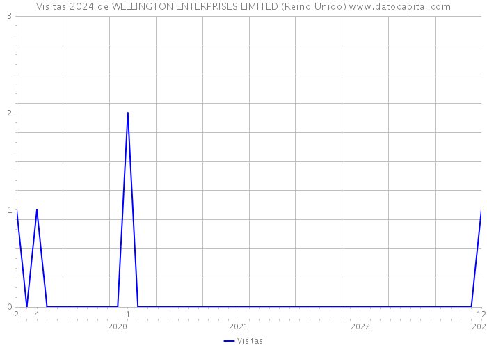 Visitas 2024 de WELLINGTON ENTERPRISES LIMITED (Reino Unido) 