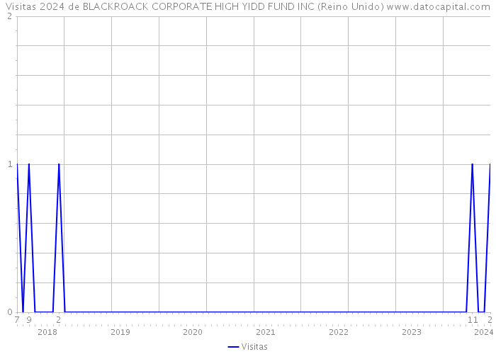 Visitas 2024 de BLACKROACK CORPORATE HIGH YIDD FUND INC (Reino Unido) 