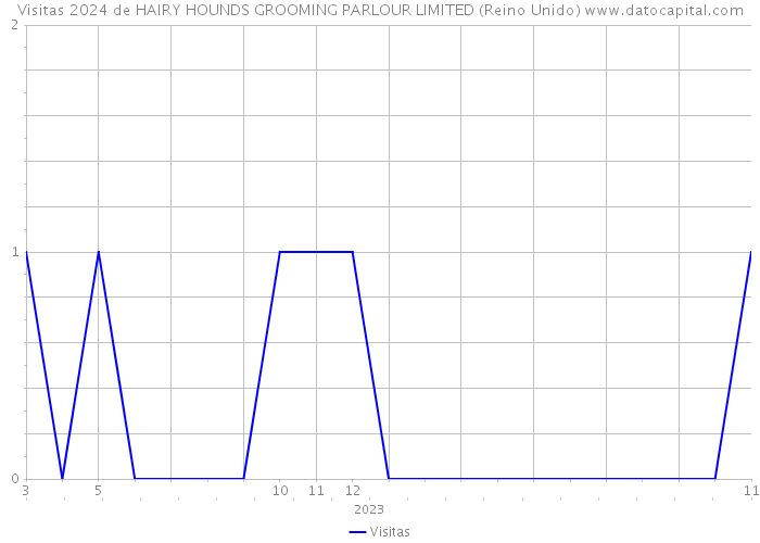 Visitas 2024 de HAIRY HOUNDS GROOMING PARLOUR LIMITED (Reino Unido) 