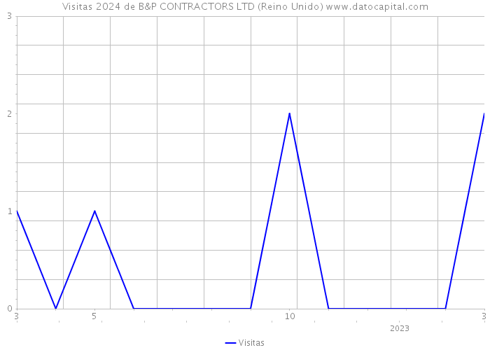 Visitas 2024 de B&P CONTRACTORS LTD (Reino Unido) 