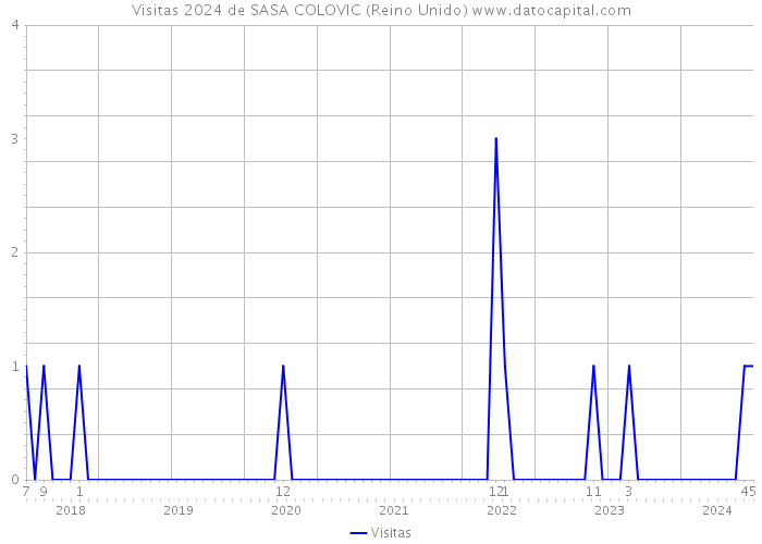 Visitas 2024 de SASA COLOVIC (Reino Unido) 