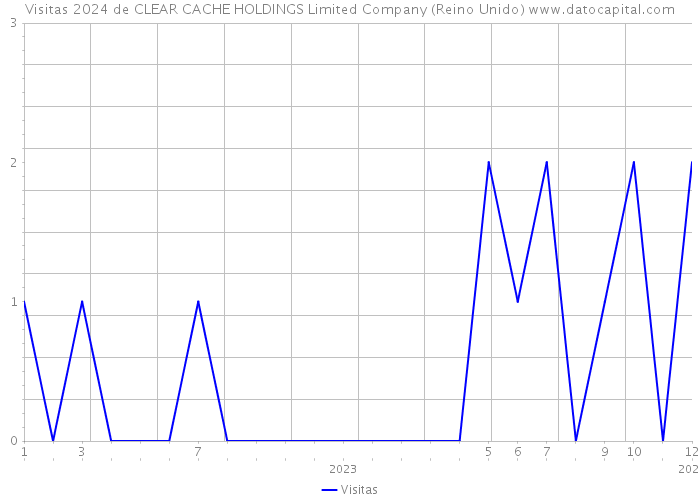 Visitas 2024 de CLEAR CACHE HOLDINGS Limited Company (Reino Unido) 