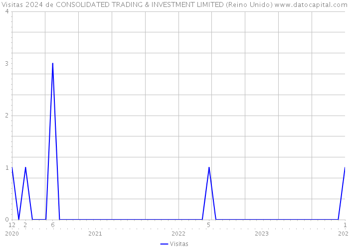Visitas 2024 de CONSOLIDATED TRADING & INVESTMENT LIMITED (Reino Unido) 