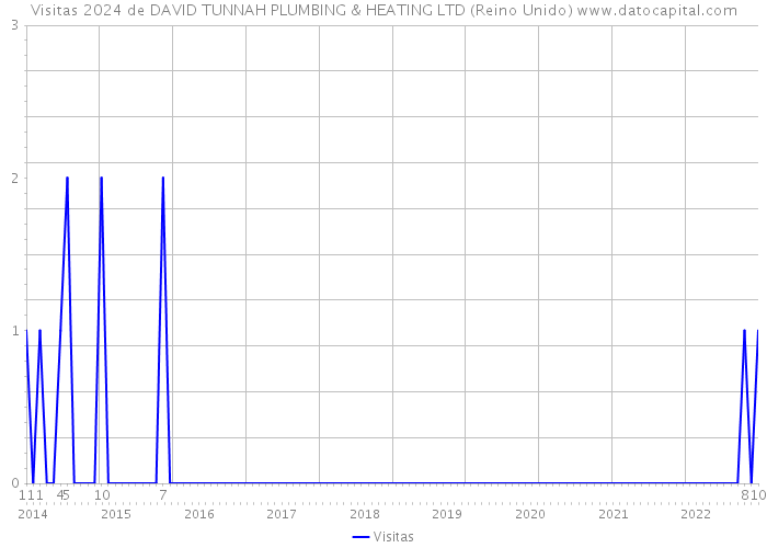 Visitas 2024 de DAVID TUNNAH PLUMBING & HEATING LTD (Reino Unido) 