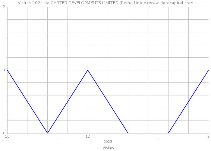 Visitas 2024 de CARTER DEVELOPMENTS LIMITED (Reino Unido) 