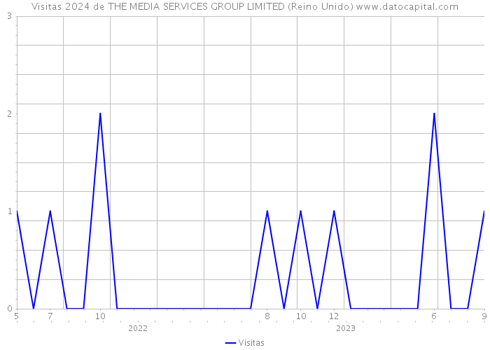 Visitas 2024 de THE MEDIA SERVICES GROUP LIMITED (Reino Unido) 