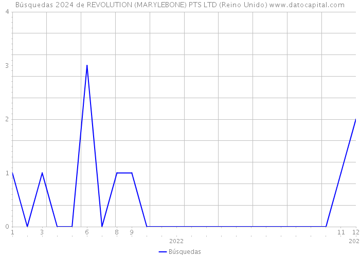 Búsquedas 2024 de REVOLUTION (MARYLEBONE) PTS LTD (Reino Unido) 