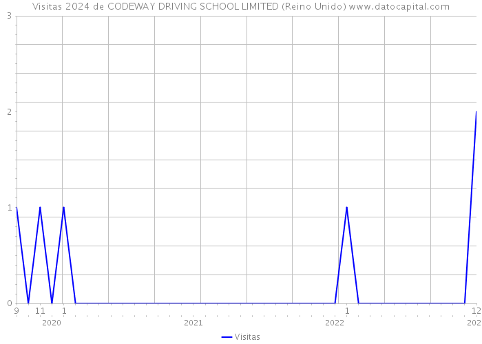 Visitas 2024 de CODEWAY DRIVING SCHOOL LIMITED (Reino Unido) 