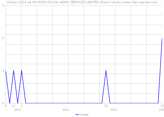 Visitas 2024 de HAYDON SOCIAL WORK SERVICES LIMITED (Reino Unido) 