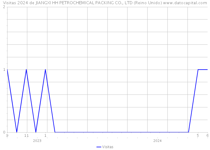 Visitas 2024 de JIANGXI HH PETROCHEMICAL PACKING CO., LTD (Reino Unido) 
