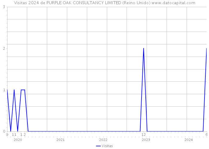 Visitas 2024 de PURPLE OAK CONSULTANCY LIMITED (Reino Unido) 