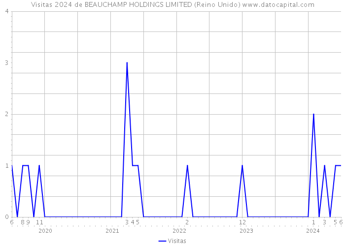 Visitas 2024 de BEAUCHAMP HOLDINGS LIMITED (Reino Unido) 