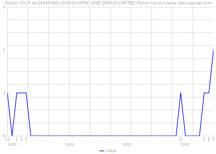 Visitas 2024 de DIAMOND LANDSCAPING AND DESIGN LIMITED (Reino Unido) 