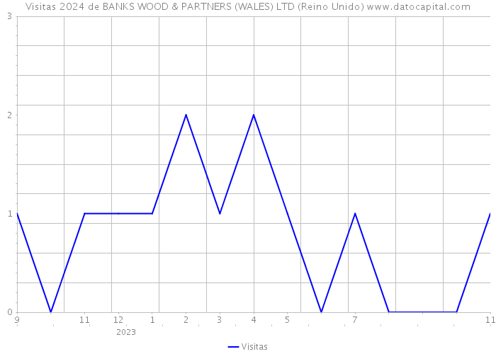 Visitas 2024 de BANKS WOOD & PARTNERS (WALES) LTD (Reino Unido) 