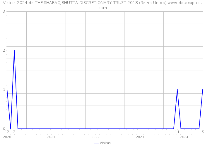 Visitas 2024 de THE SHAFAQ BHUTTA DISCRETIONARY TRUST 2018 (Reino Unido) 