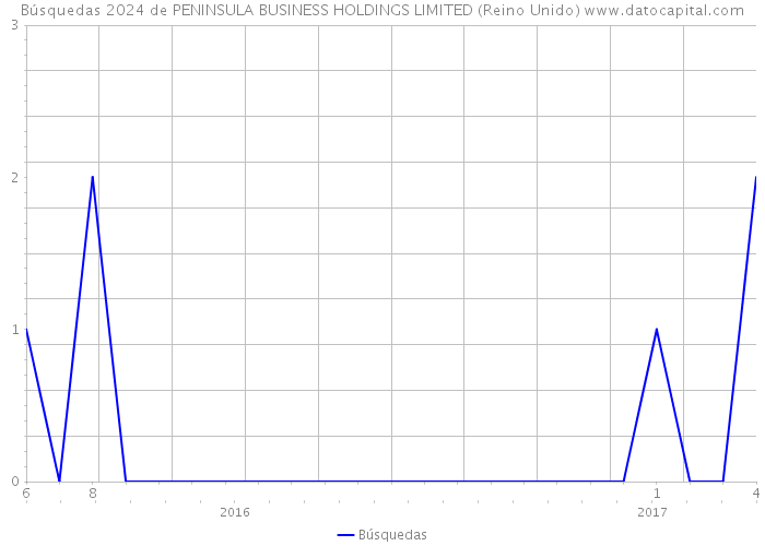 Búsquedas 2024 de PENINSULA BUSINESS HOLDINGS LIMITED (Reino Unido) 