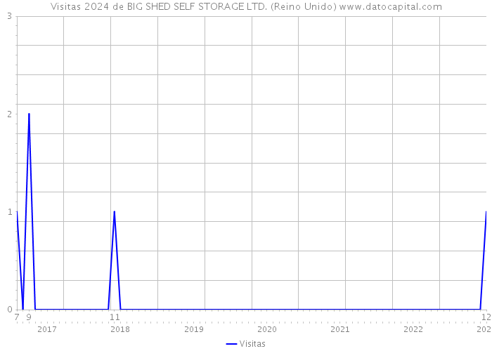 Visitas 2024 de BIG SHED SELF STORAGE LTD. (Reino Unido) 