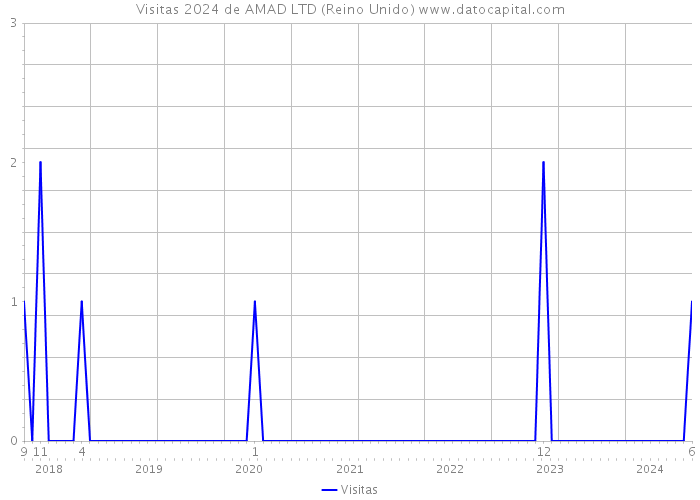 Visitas 2024 de AMAD LTD (Reino Unido) 