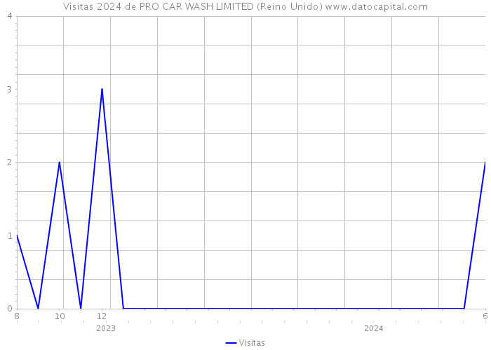 Visitas 2024 de PRO CAR WASH LIMITED (Reino Unido) 