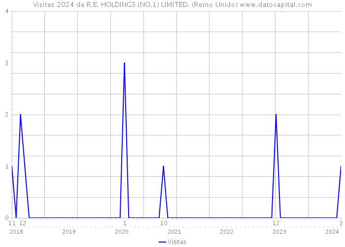 Visitas 2024 de R.E. HOLDINGS (NO.1) LIMITED. (Reino Unido) 