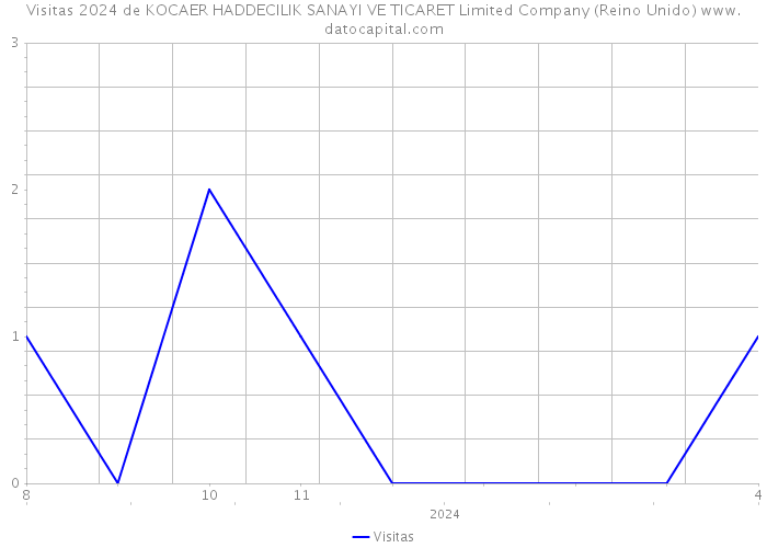 Visitas 2024 de KOCAER HADDECILIK SANAYI VE TICARET Limited Company (Reino Unido) 