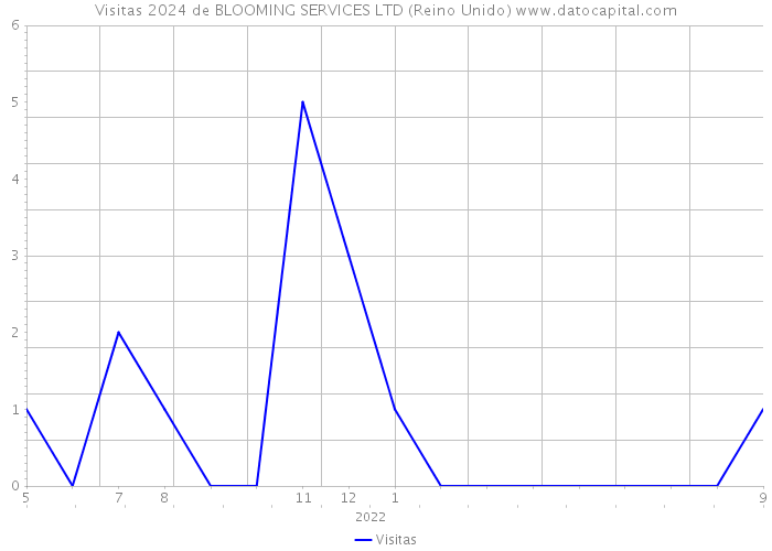 Visitas 2024 de BLOOMING SERVICES LTD (Reino Unido) 