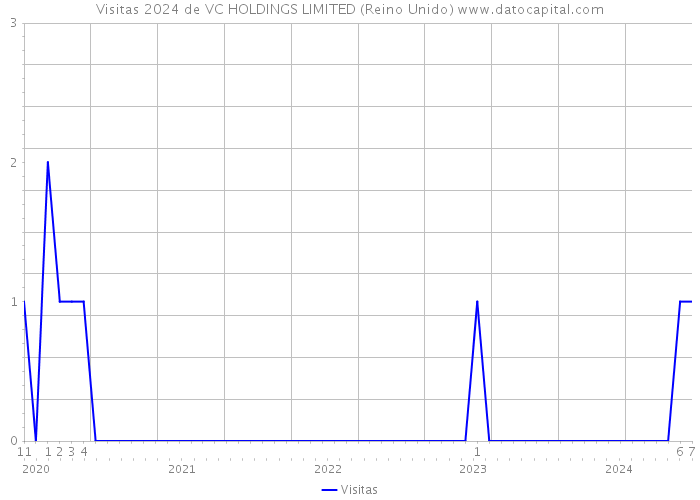 Visitas 2024 de VC HOLDINGS LIMITED (Reino Unido) 