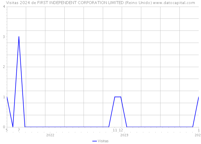 Visitas 2024 de FIRST INDEPENDENT CORPORATION LIMITED (Reino Unido) 