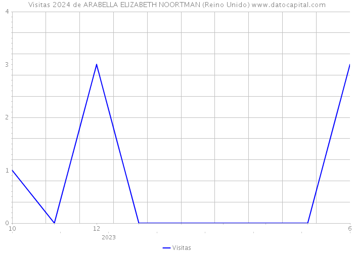 Visitas 2024 de ARABELLA ELIZABETH NOORTMAN (Reino Unido) 