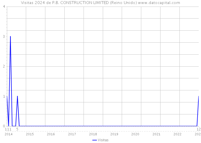 Visitas 2024 de P.B. CONSTRUCTION LIMITED (Reino Unido) 