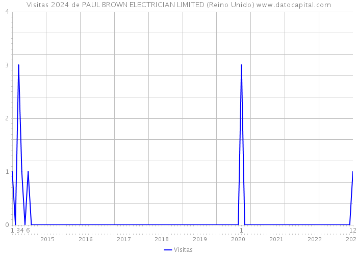 Visitas 2024 de PAUL BROWN ELECTRICIAN LIMITED (Reino Unido) 