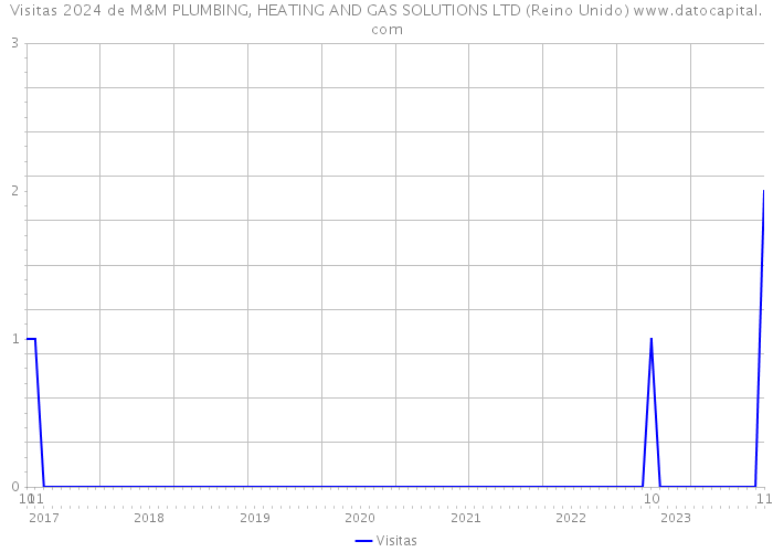 Visitas 2024 de M&M PLUMBING, HEATING AND GAS SOLUTIONS LTD (Reino Unido) 