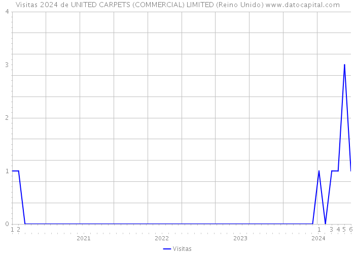 Visitas 2024 de UNITED CARPETS (COMMERCIAL) LIMITED (Reino Unido) 