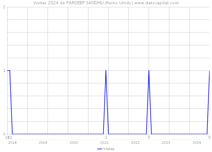 Visitas 2024 de PARDEEP SANDHU (Reino Unido) 