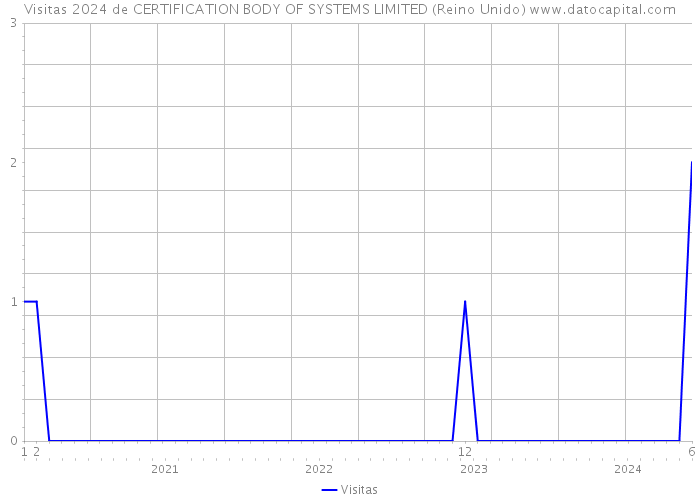 Visitas 2024 de CERTIFICATION BODY OF SYSTEMS LIMITED (Reino Unido) 