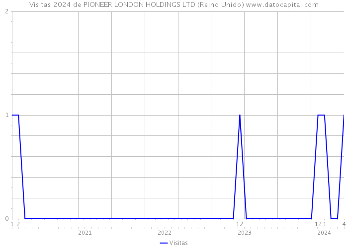 Visitas 2024 de PIONEER LONDON HOLDINGS LTD (Reino Unido) 