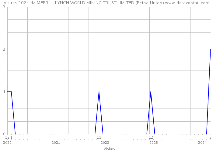 Visitas 2024 de MERRILL LYNCH WORLD MINING TRUST LIMITED (Reino Unido) 
