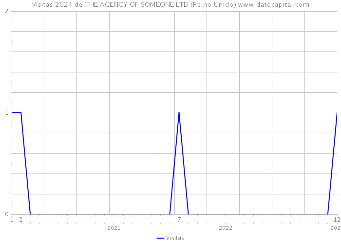 Visitas 2024 de THE AGENCY OF SOMEONE LTD (Reino Unido) 