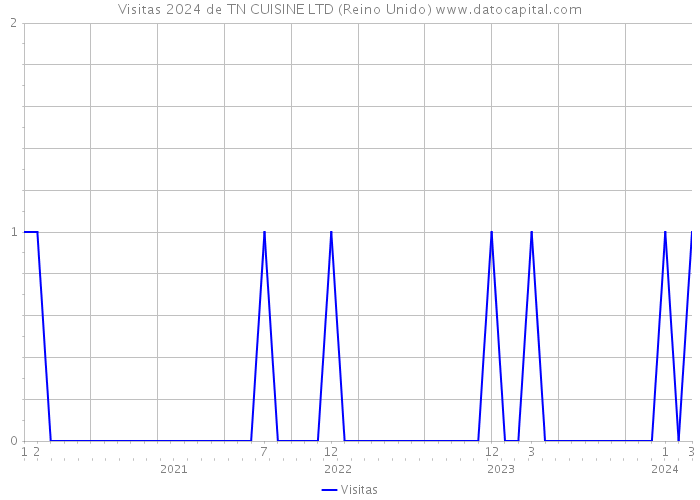 Visitas 2024 de TN CUISINE LTD (Reino Unido) 