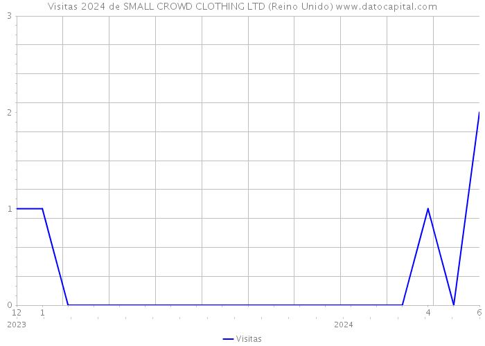 Visitas 2024 de SMALL CROWD CLOTHING LTD (Reino Unido) 