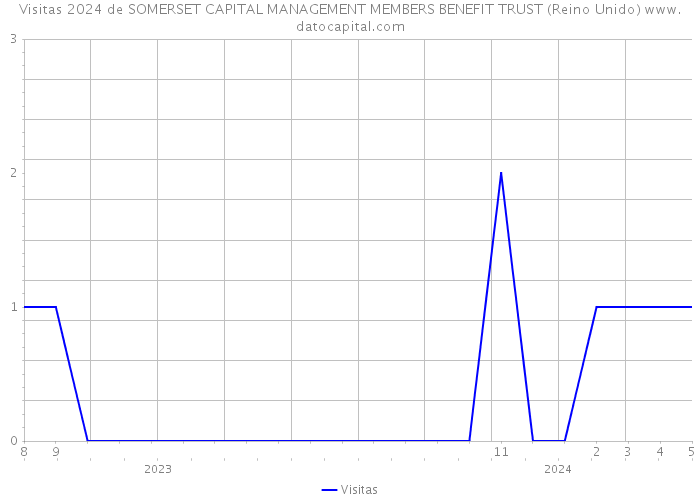 Visitas 2024 de SOMERSET CAPITAL MANAGEMENT MEMBERS BENEFIT TRUST (Reino Unido) 