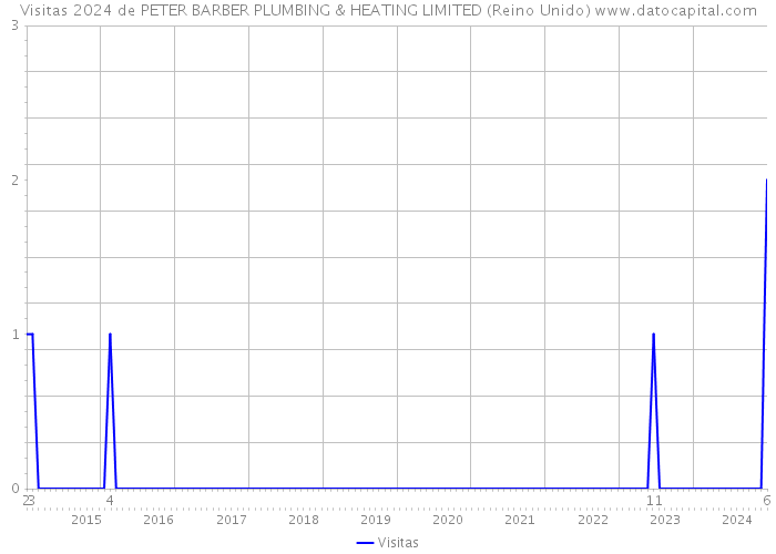 Visitas 2024 de PETER BARBER PLUMBING & HEATING LIMITED (Reino Unido) 