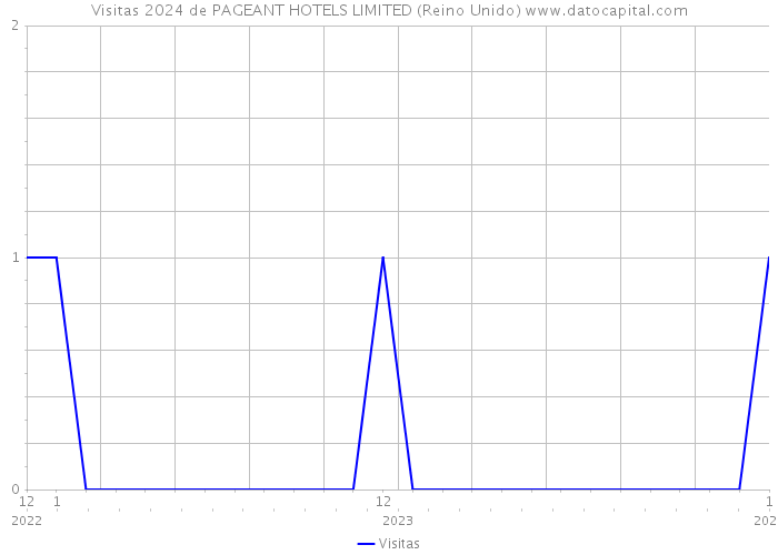 Visitas 2024 de PAGEANT HOTELS LIMITED (Reino Unido) 