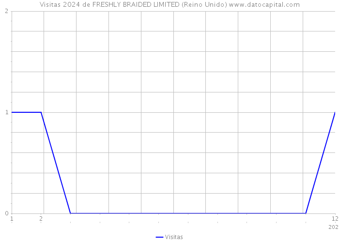 Visitas 2024 de FRESHLY BRAIDED LIMITED (Reino Unido) 