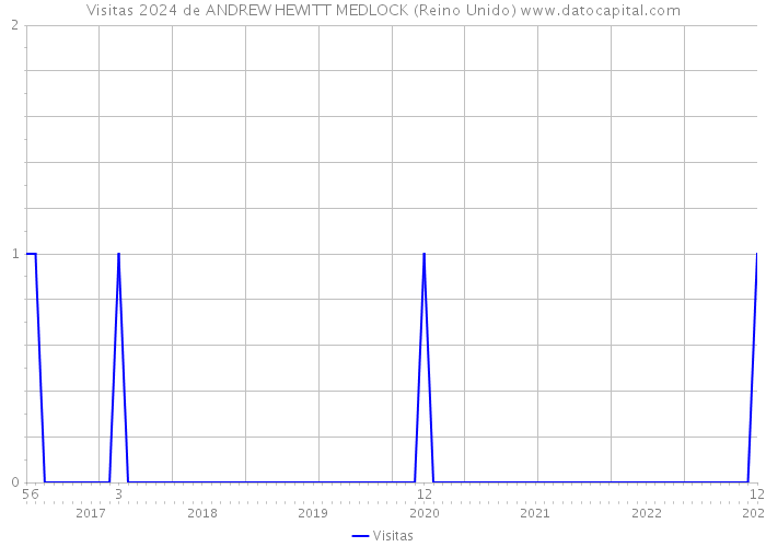 Visitas 2024 de ANDREW HEWITT MEDLOCK (Reino Unido) 